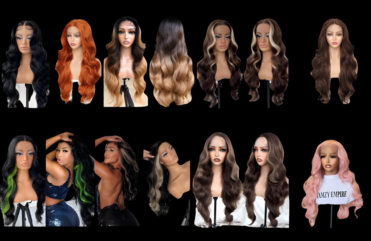 Transparent lace front wigs