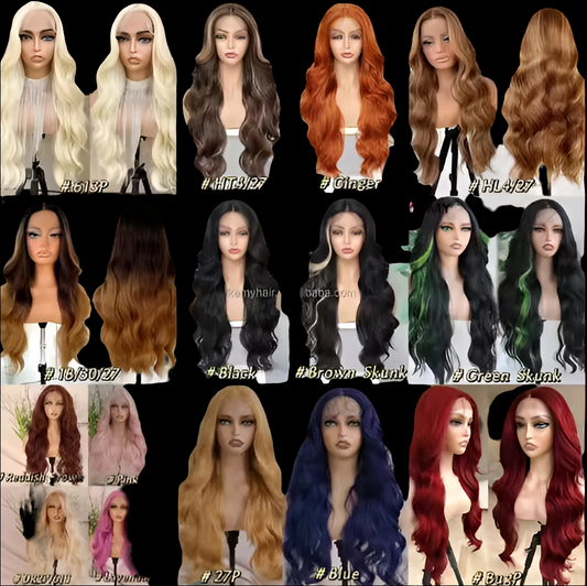 Transparent lace front wigs