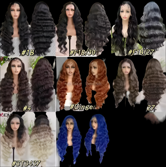 Transparent lace front wigs
