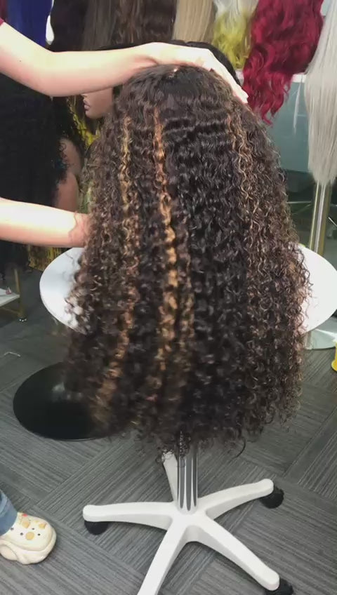Brown and Brown lace frontal transparent